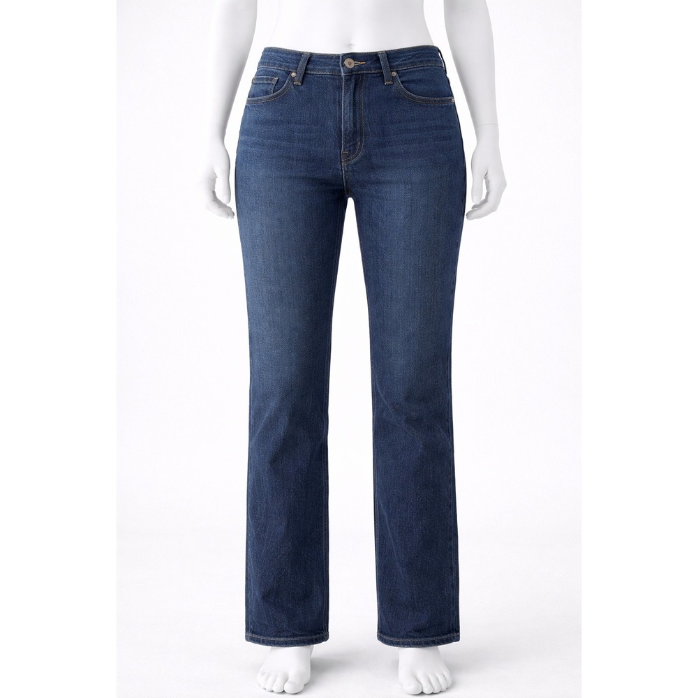 No‎ Boundaries High Rise Mom Jeans Dark Wash Denim Tapered Leg Womens Size 7